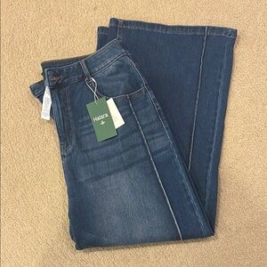 HALARA Flex high waisted pockets washed casual baggy jeans-NWT-L